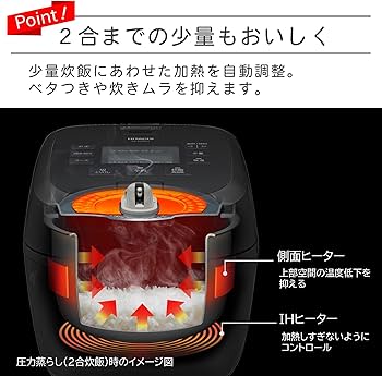 Amazon | 日立 炊飯器 5.5合 圧力IH RZ-A100HJ H チャコールグレー
