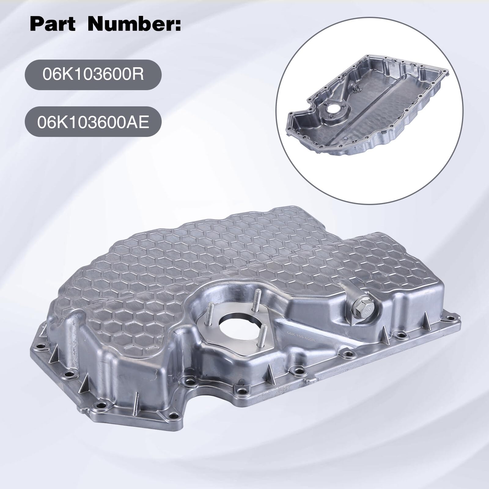 Amazon | 06K103600R アルミニウム エンジン オイルパン ゴルフ Ti