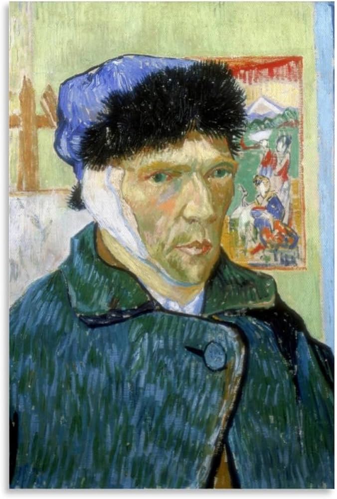 Amazon｜Vincent Van Goghフィンセント・ファン・ゴッホ「自画像（耳に