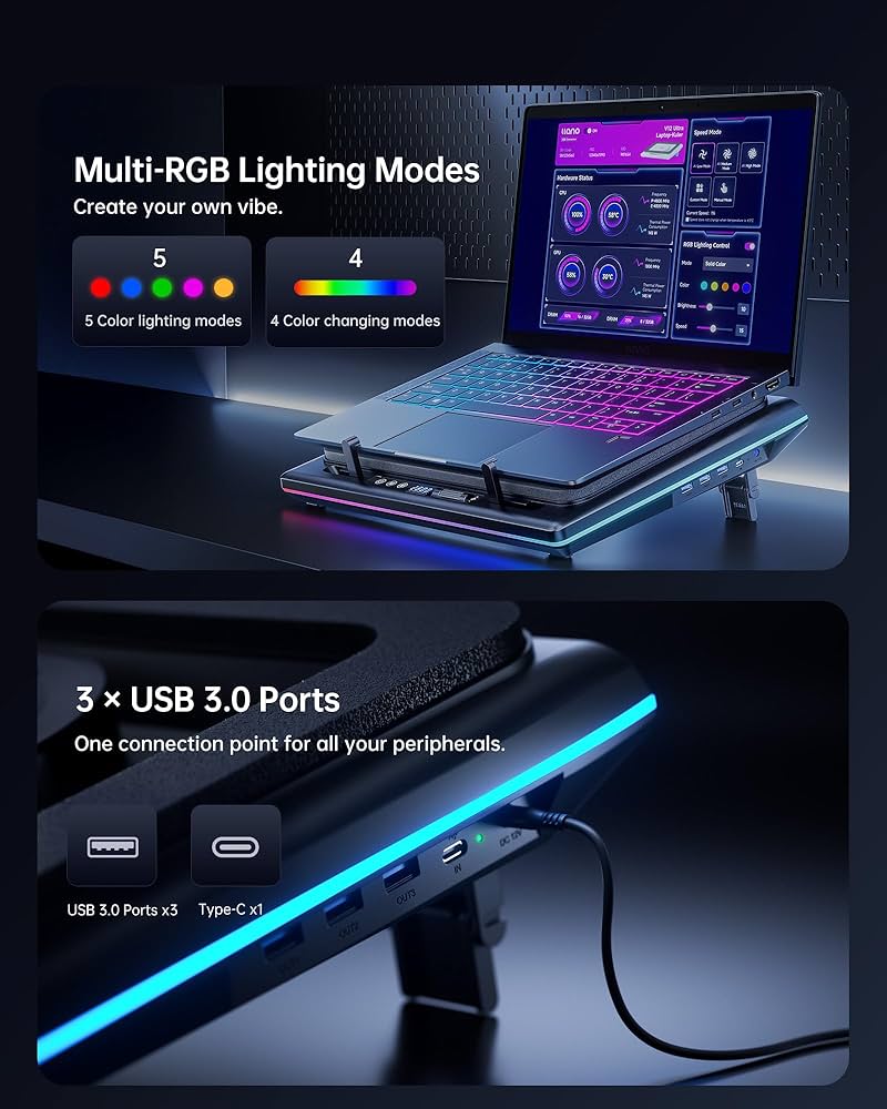 Amazon.co.jp: llano V12 ウルトラノートパソコン冷却パッド スマート