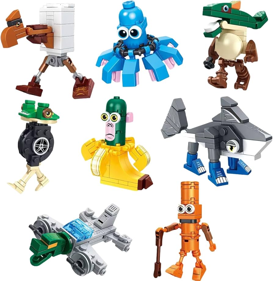 Amazon | 8個セット イタリアンブレインロット ブロック 積み木 トゥン