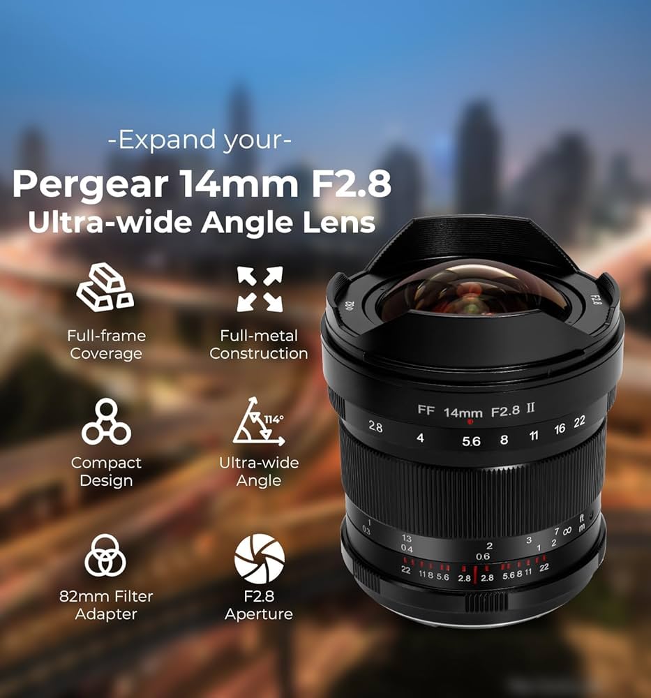 Amazon.co.jp: PER-GEAR 14mm F2.8 II 超広角マニュアルレンズ フル