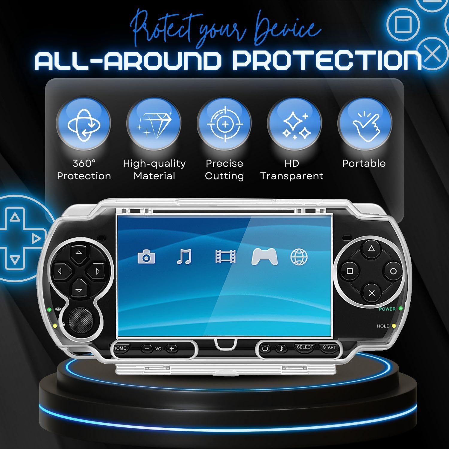 Amazon.co.jp: TNP クリアハードケース PSP 1000用 - Sony PSP 1000用