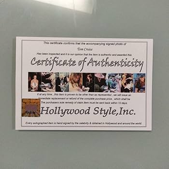 Amazon.co.jp: トム・クルーズ直筆サイン入り大型写真‥Tom Cruise
