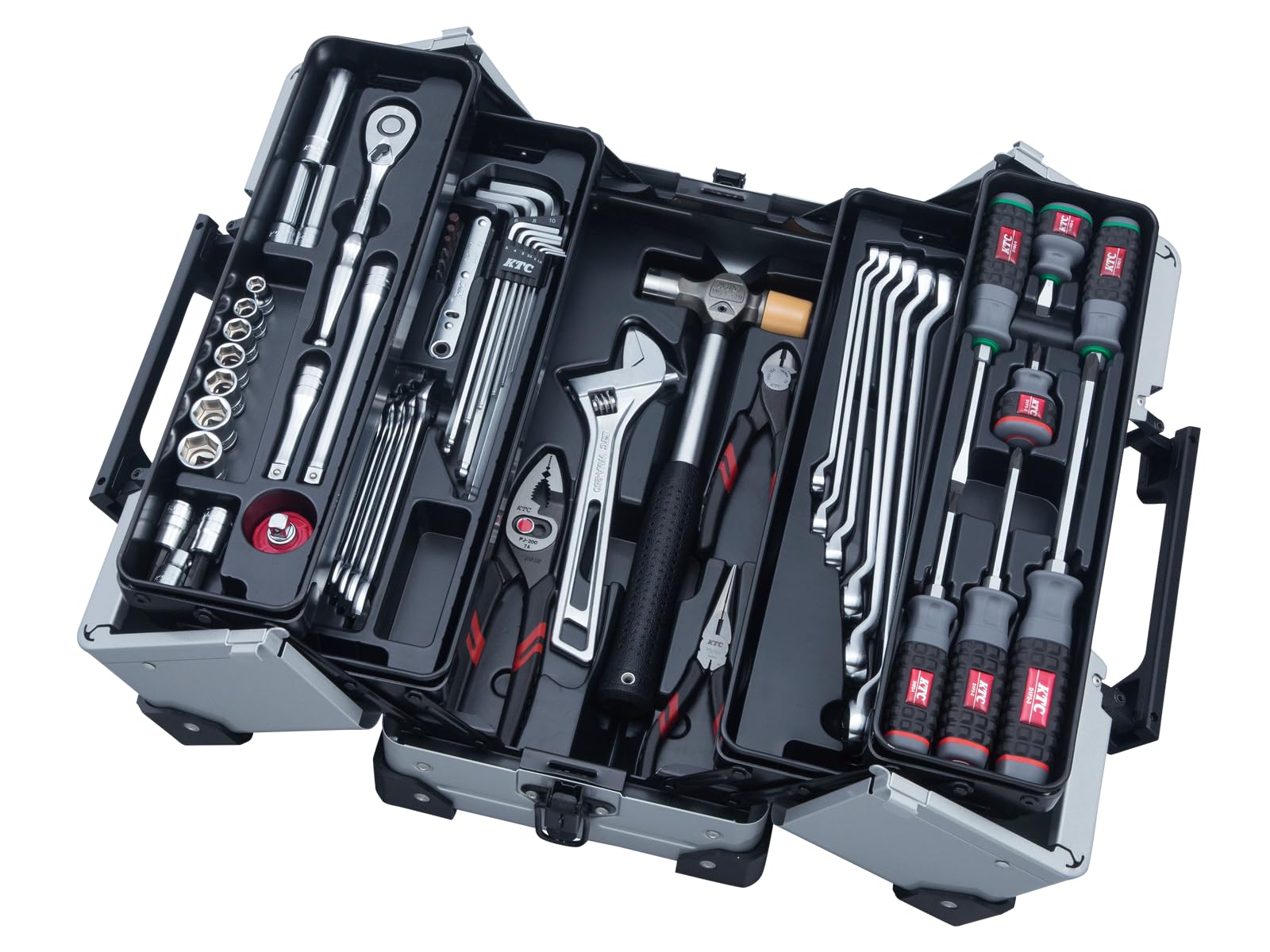 Amazon | 京都機械工具(KTC) 9.5sq.両開きメタルケース採用 工具セット