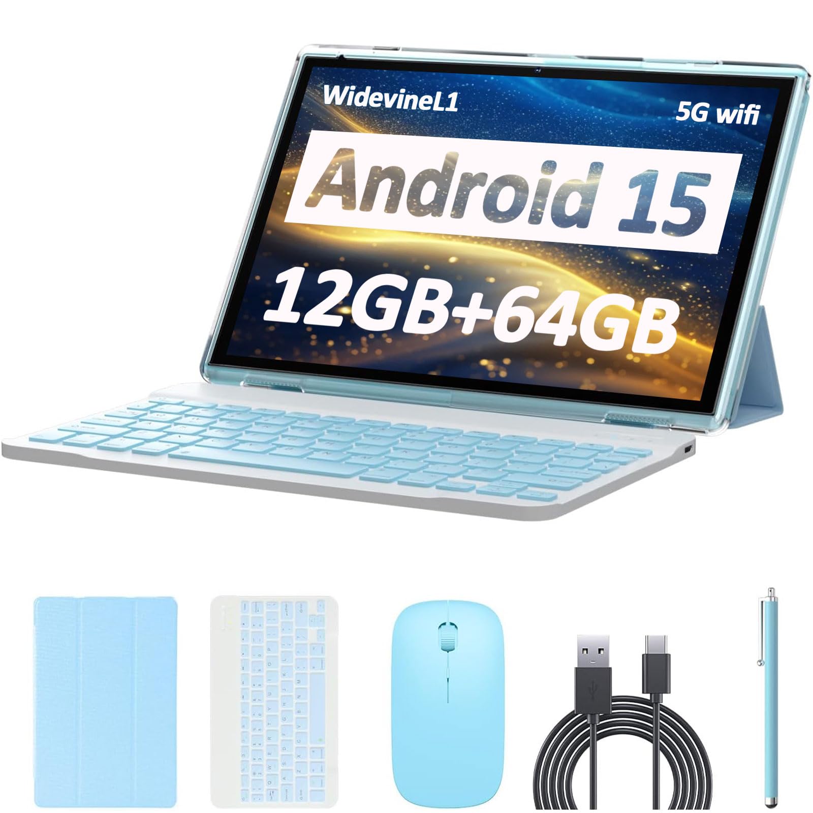 Amazon.com : Android 15 Tablet, 10 inch 12GB RAM+64GB ROM/1TB (Max