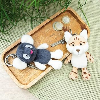 Amazon.co.jp: [ニキ] キーホルダー WF24 キツネザル ルフィ 10cm BB