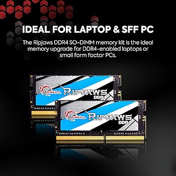 G.SKILL Ripjaws DDR4 SO-DIMM Series DDR4 RAM 16GB (1x16GB) 3200MT