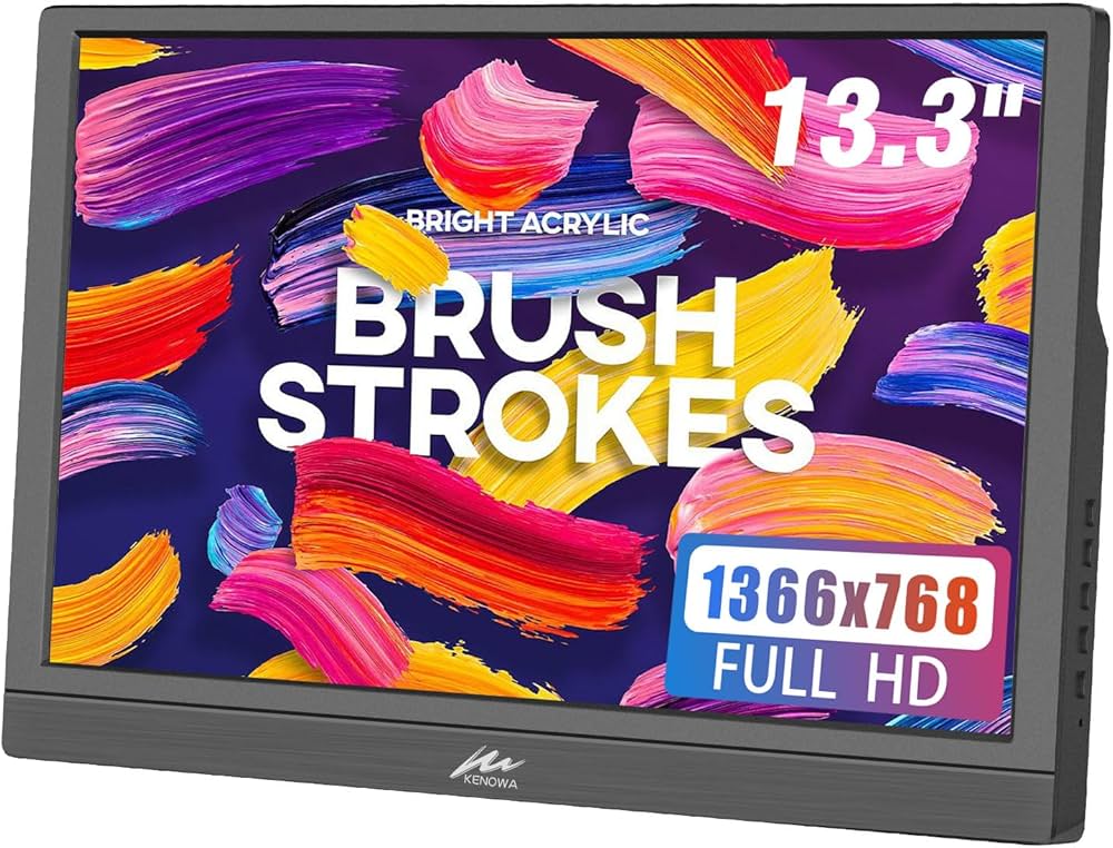 Amazon.co.jp: モバイルモニター 13.3インチ Kenowa ポータブル