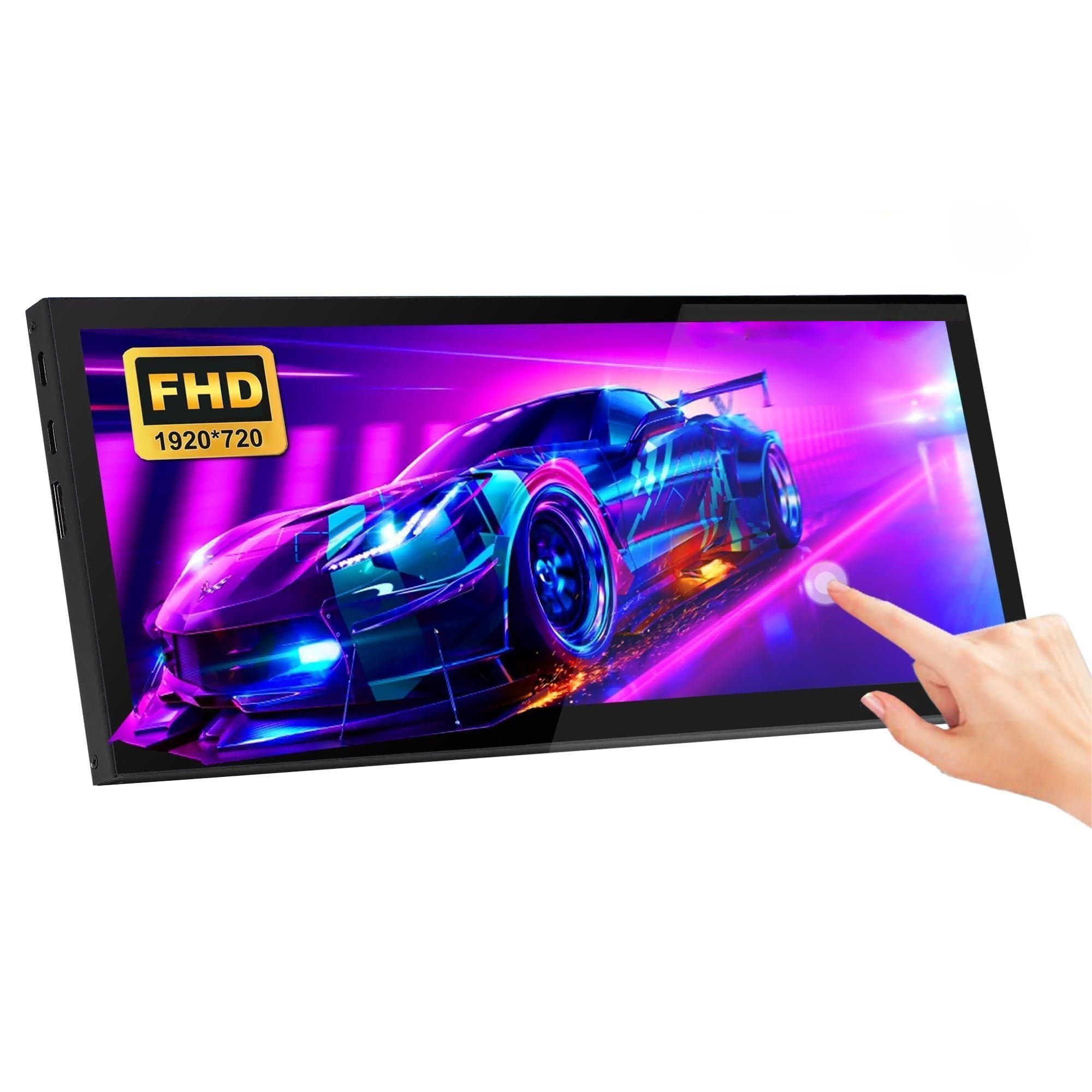 Amazon.co.jp: 12.3インチのタッチスクリーンのモニター1920x720棒LCD