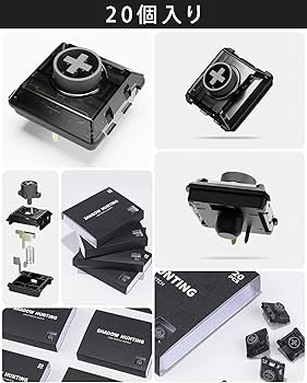 Amazon.co.jp: Kailh Shadow Hunting ロープロファイルキースイッチ