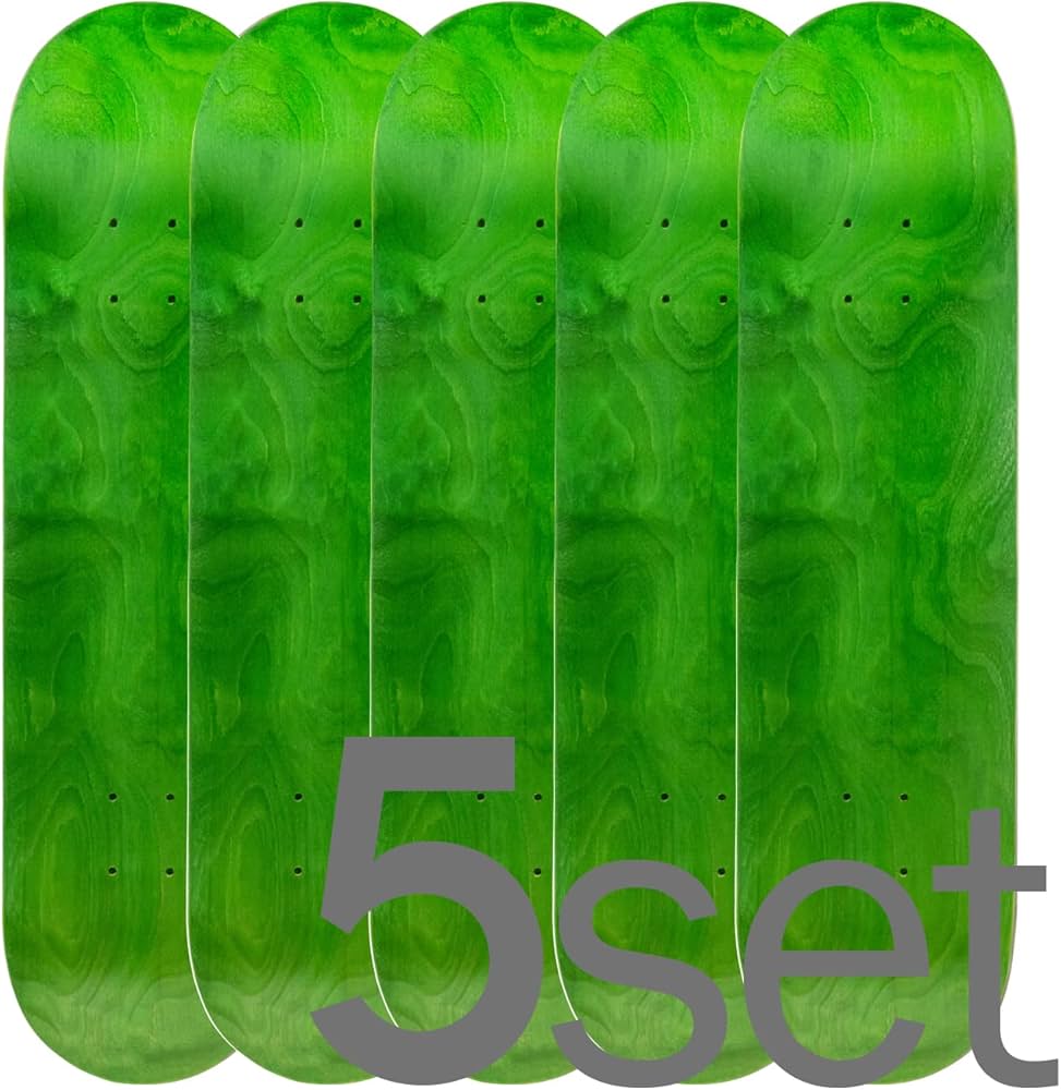 Amazon | 全8カラー 5枚セット スケートボード ブランクデッキ 8インチ