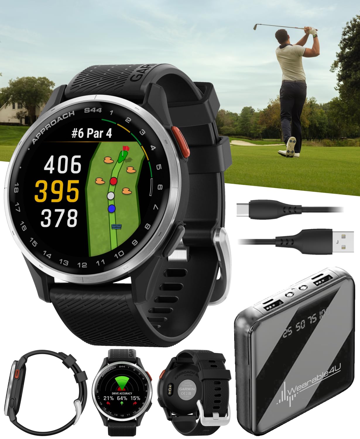 Amazon.com: Garmin Approach S44 Golf GPS Smartwatch Silver