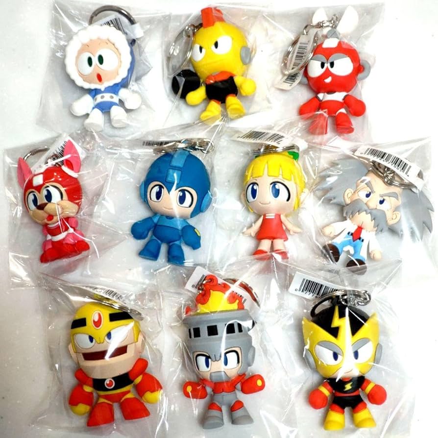 Amazon.co.jp: ロックマン キーホルダー MEGAMAN 10点セット