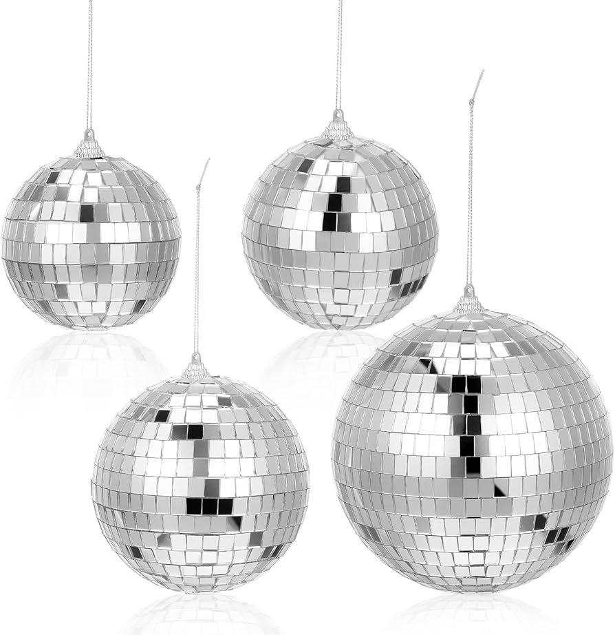 Amazon.co.jp: LALAFINA 4個セット ミラーボール 6インチ ガラス製