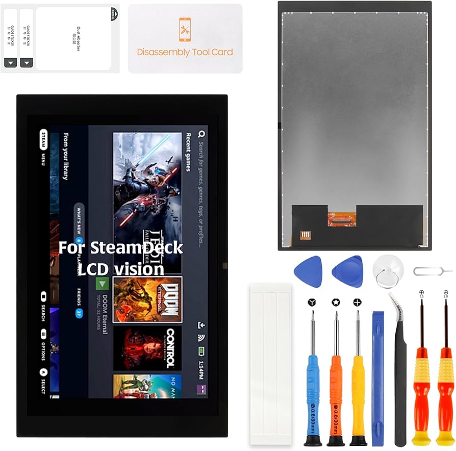 Amazon.co.jp: SRJTEK For Steam Deck LCDモデル交換用ディスプレイ 7