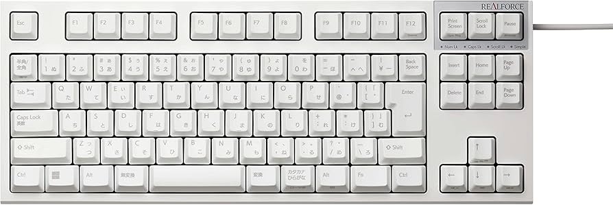 Amazon.co.jp: REALFORCE R3S キーボード 有線 テンキーレス 45g 日本