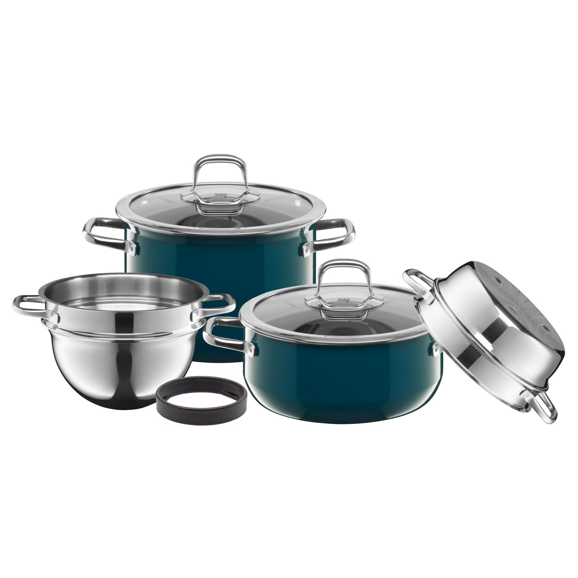 Amazon.com: Silit Compact 4-Piece Induction Saucepan Set with