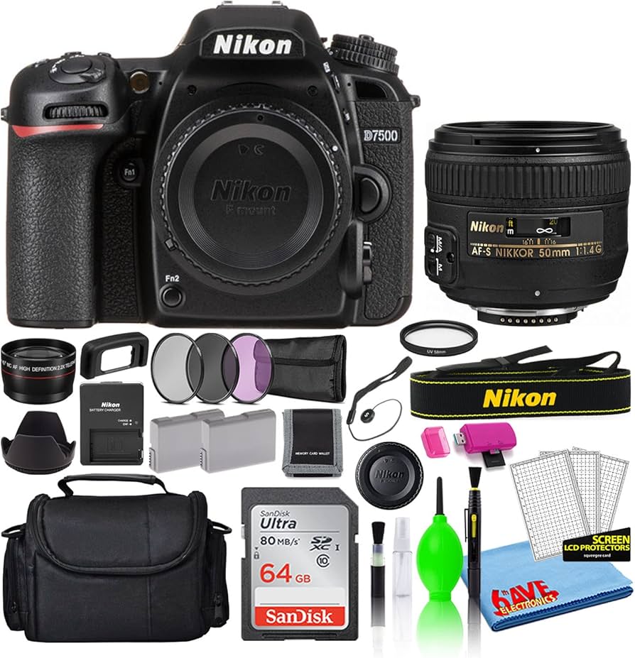 Amazon.com : Nikon D7500 20.9MP DSLR Digital Camera with AF-S 50mm