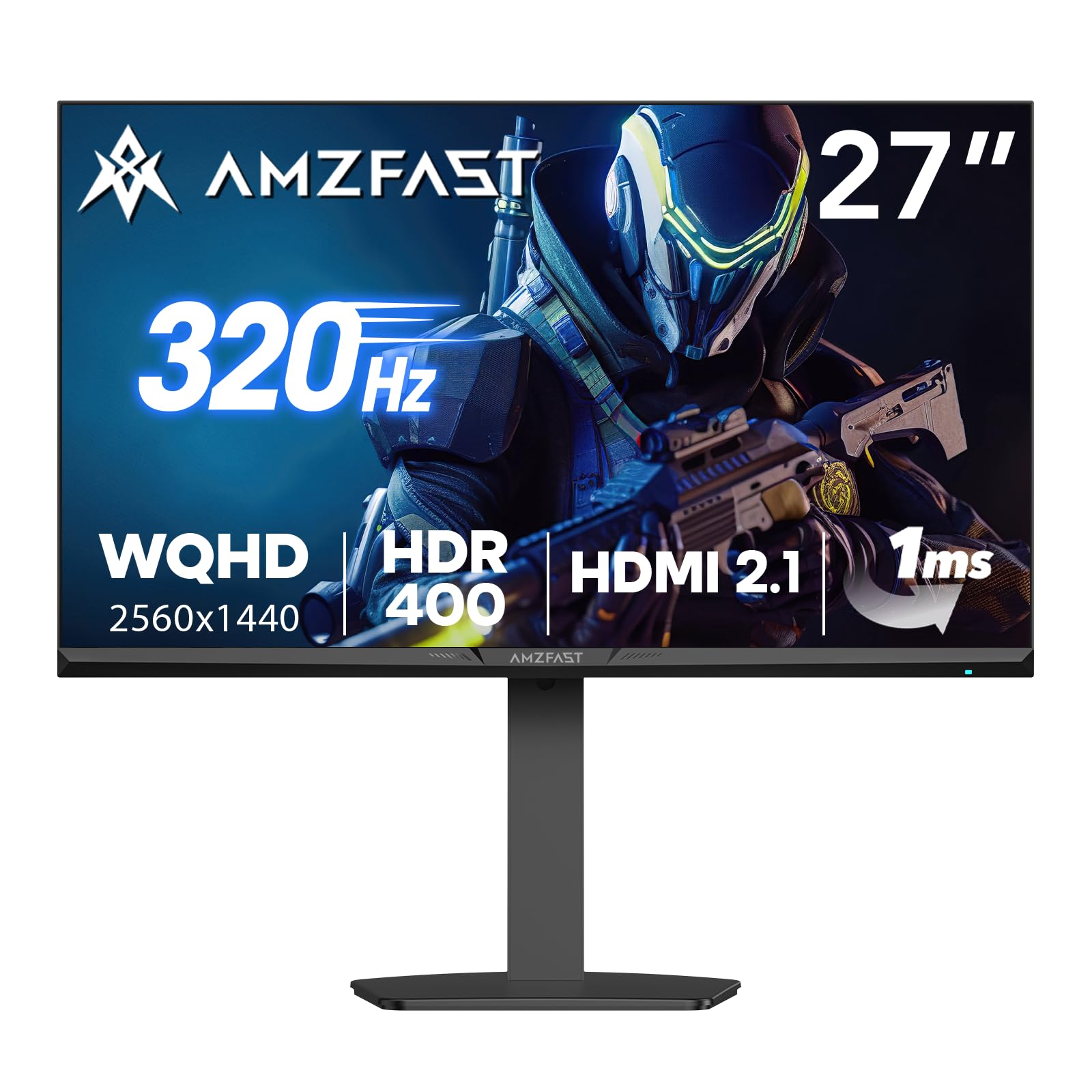 Amazon.com: Amzfast 27 Inch Gaming Monitor 320Hz 240Hz WQHD 2560 x