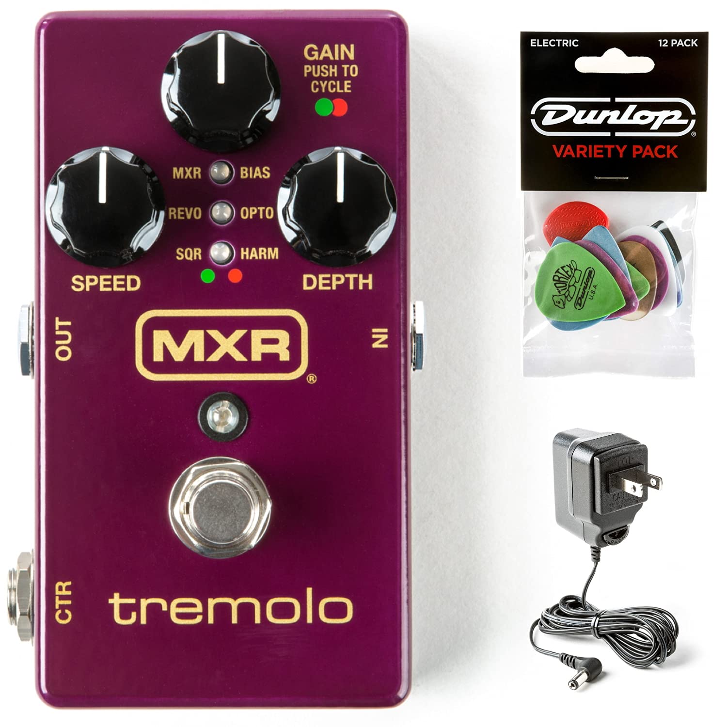 Amazon.com: MXR M305 Tremolo Pedal Bundle with Dunlop ECB003 Power