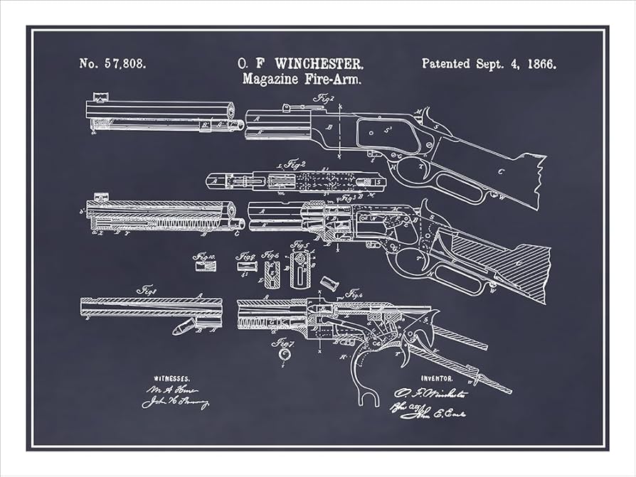 Amazon.com: Studio 21 Graphix 1866 Winchester Lever Action Rifle