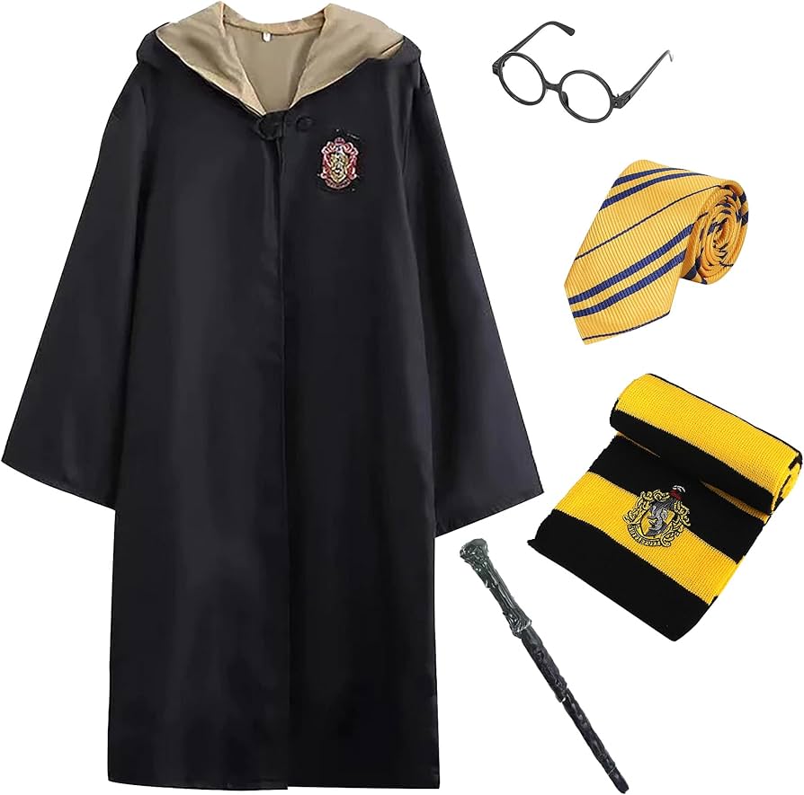 ハッフルパフ ハリーポッター Lサイズ ローブ ネクタイ マフラー L