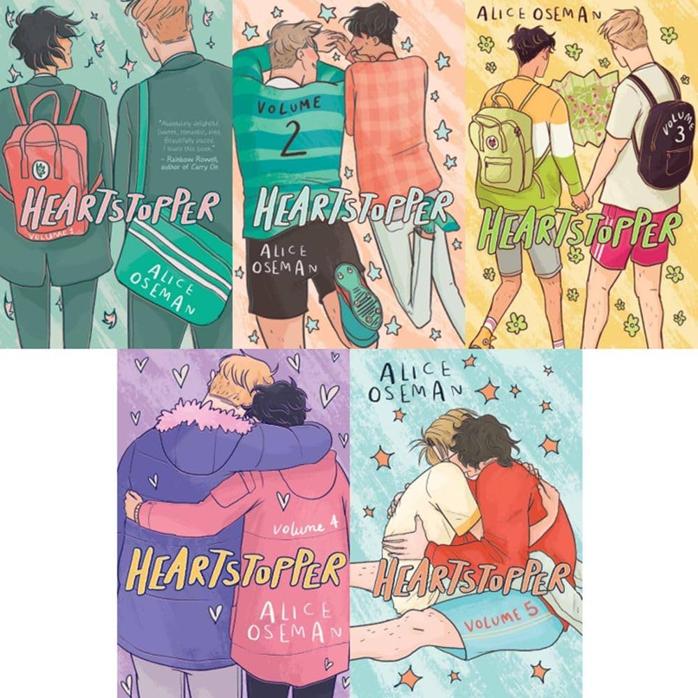 Heartstopper Graphic Novel Volumes 1 – 5 Set: Alice Oseman, Alice
