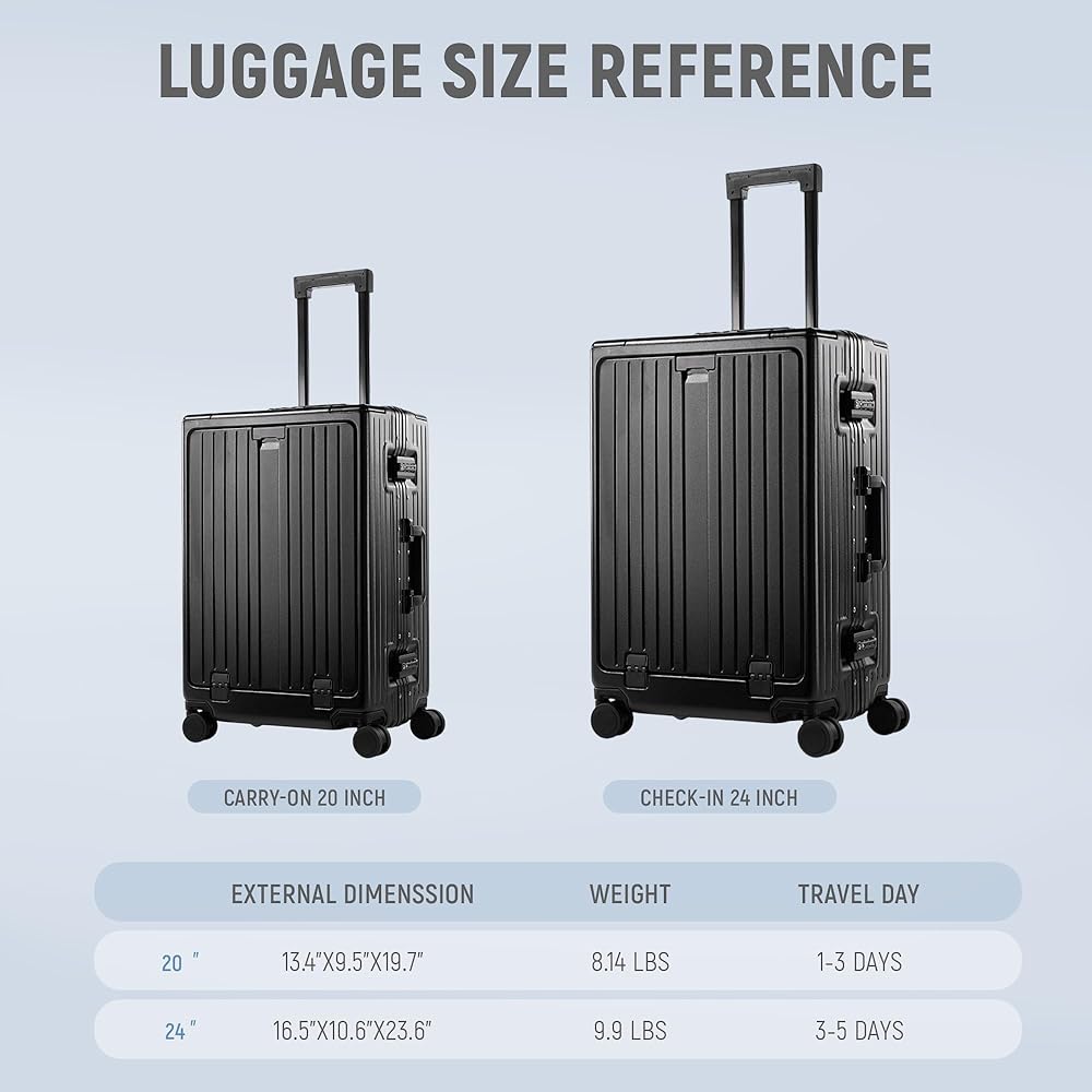 Amazon.com | UrbanExplorer 20 Inch Carry On Luggage TSA Approved