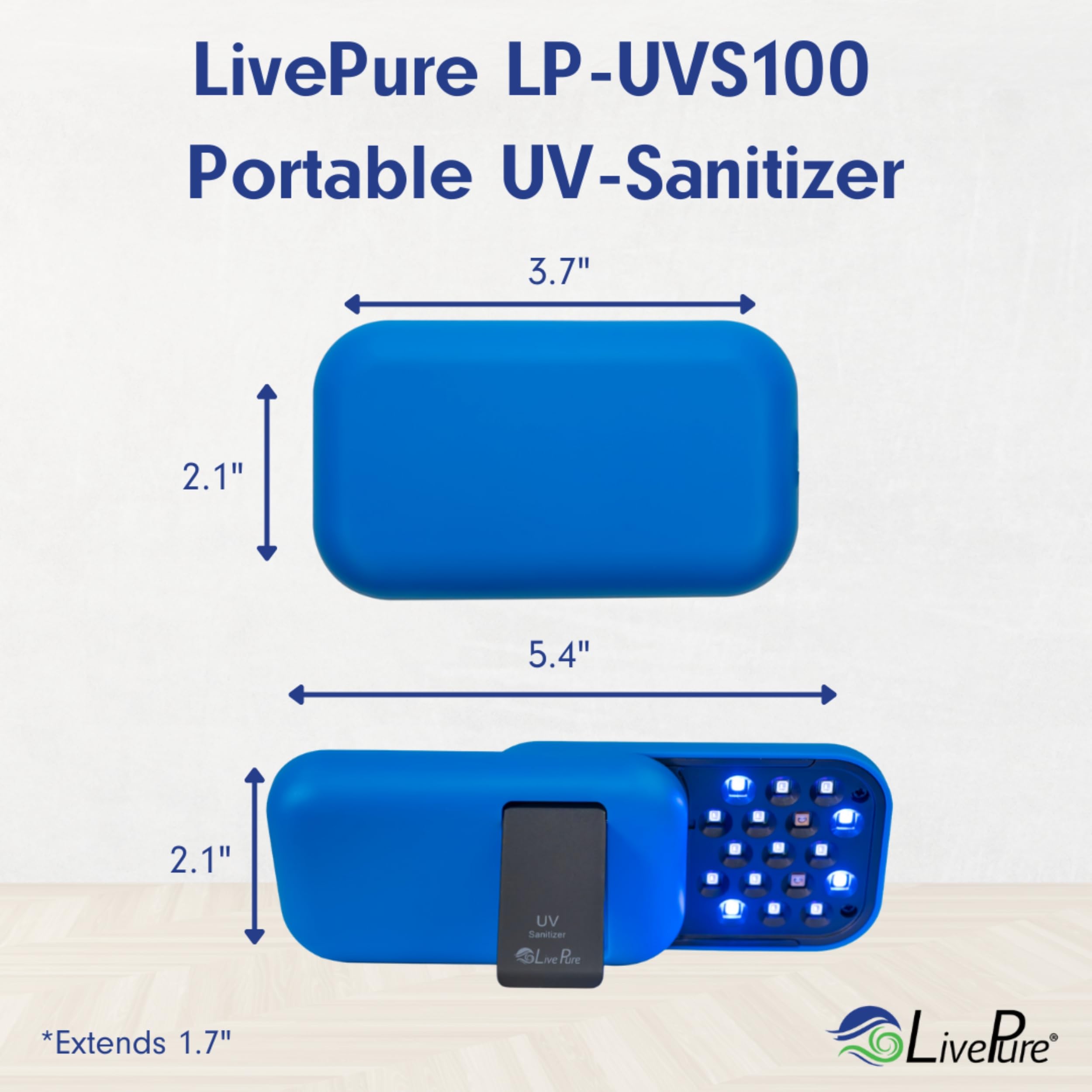 Amazon.com: LivePure Handheld UV Light Sanitizer. Portable UV
