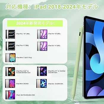 Amazon | Pencil 第2世代 iPad 2018-2024用 磁気ワイヤレス充電付き