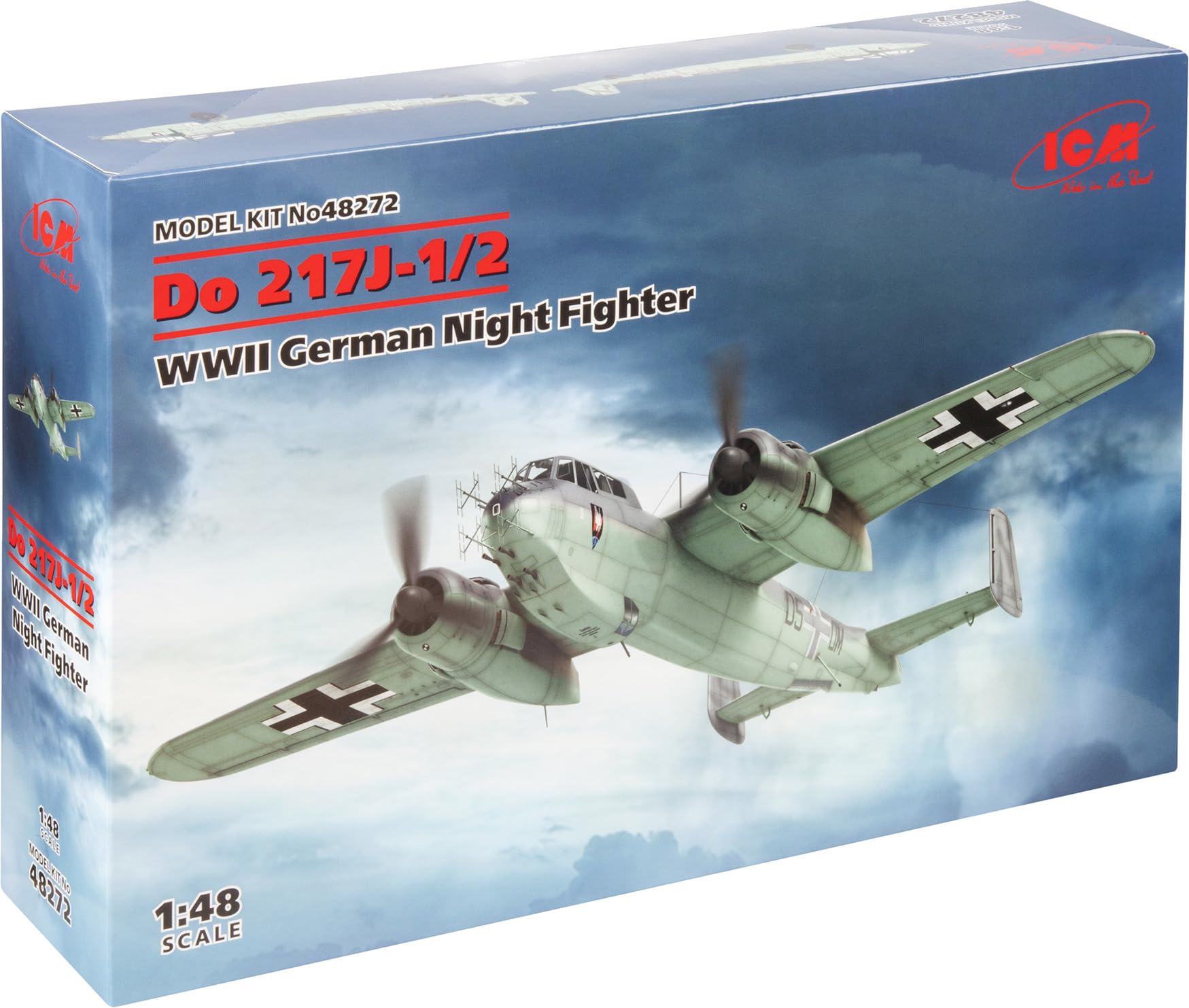 Amazon | アイシーエム ICM 1/48 ドイツ空軍 ドルニエ Do217J-1/2 夜間