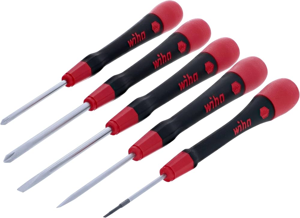 Amazon.com: Precision Slotted & Phillips Screwdriver Set, 5 Piece