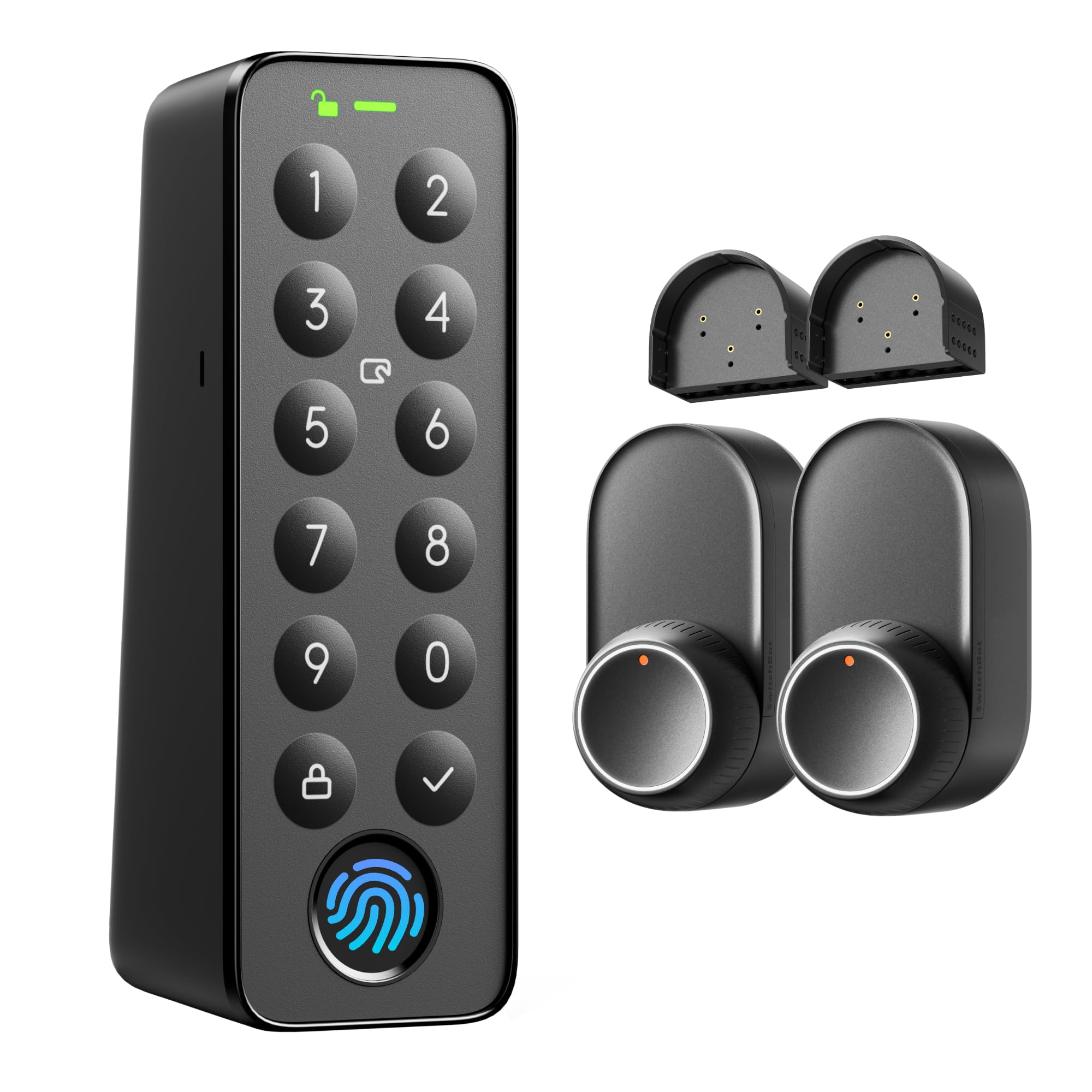 Amazon | 【1ドア2ロック】 SwitchBot スマートロック Ultra 指紋認証