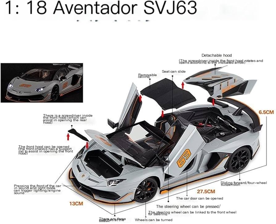 Amazon.co.jp: ミニカー スケールモデルカー 1/18 ランボルギーニ