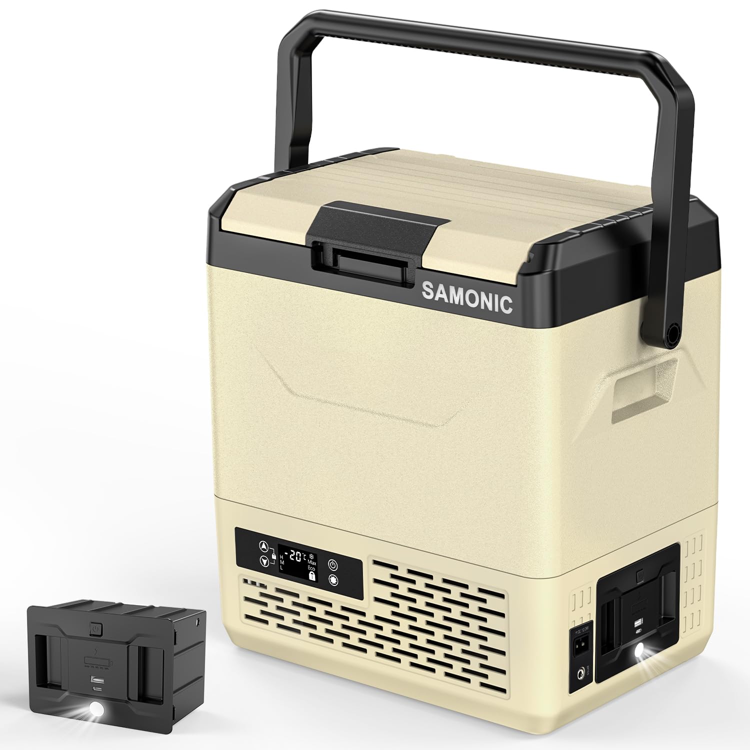 Amazon.co.jp: SAMONIC 車載冷蔵庫 ポータブル冷蔵庫 -20℃～20