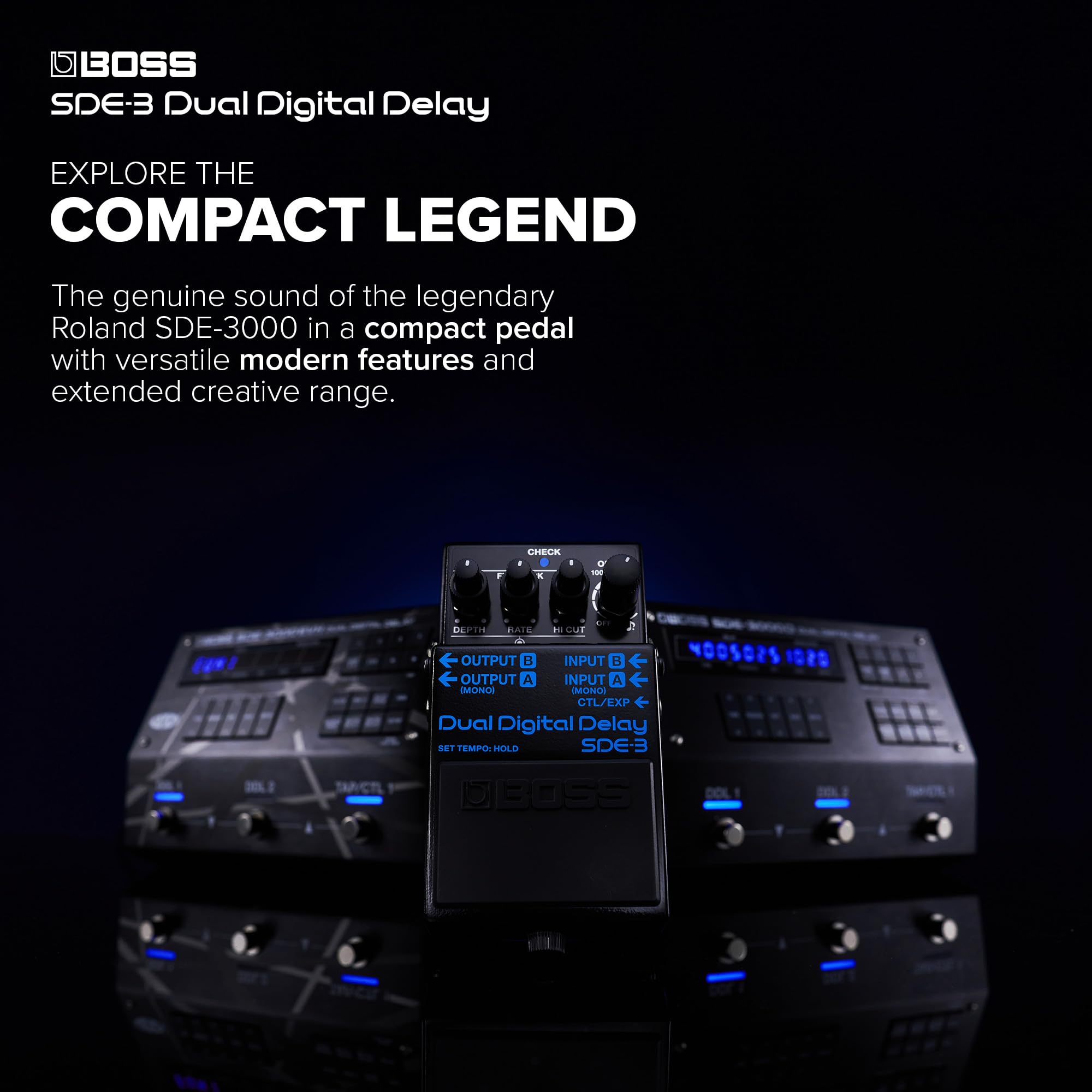 Amazon | BOSS SDE-3 デュアルデジタルディレイペダル | 伝説の