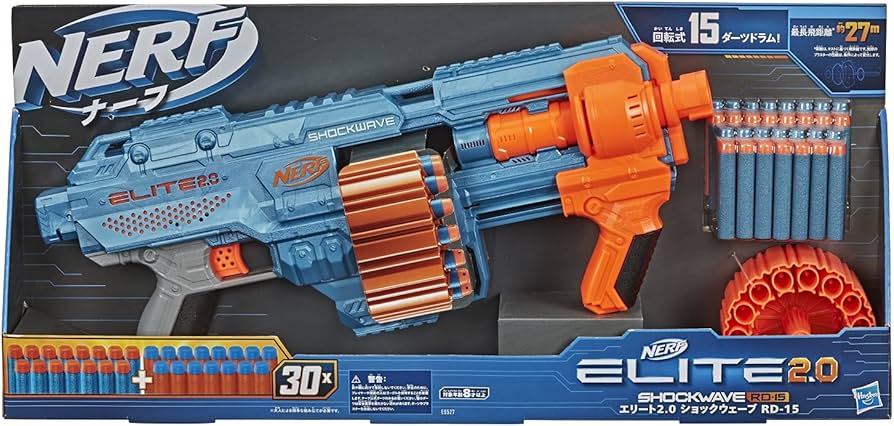 Amazon.co.jp: ナーフ エリート2.0 ショックウェーブ RD-15 E9527 正規