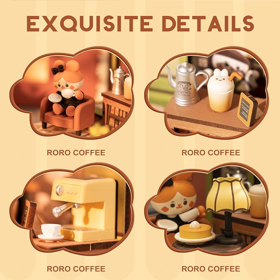 Amazon | Rolife 立体パズル カフェ 初心者向け 萌え萌え RORO