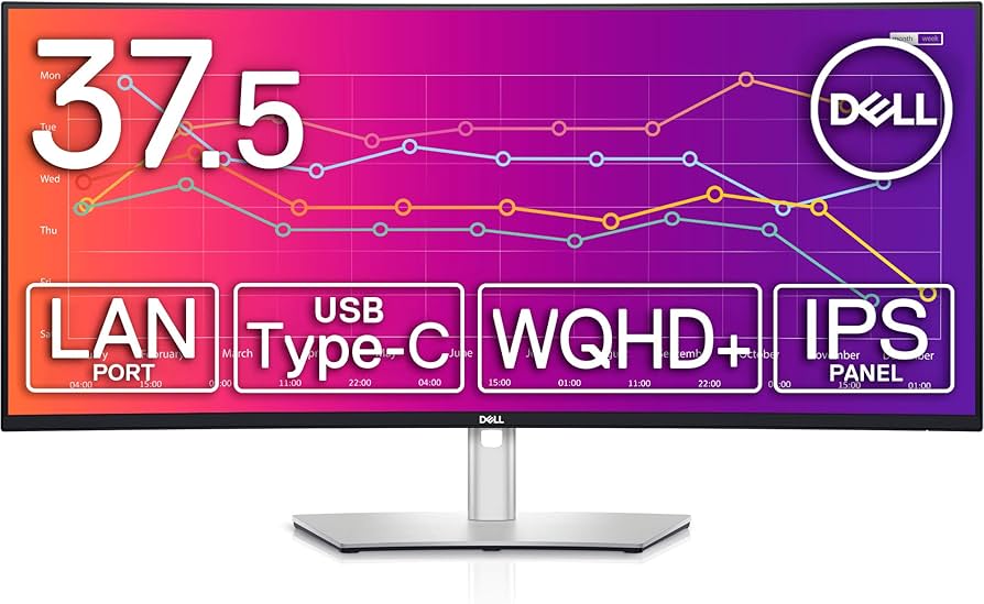 Amazon.co.jp: Dell U3821DW 37.52インチ 曲面 モニター (3年間無輝点