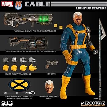 Amazon.co.jp: Mezco One : 12 Collective: マーベルケーブル (X-MEN