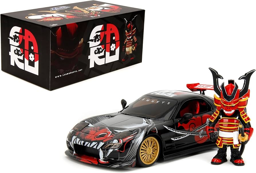 Amazon.com: Jada Toys Lab Monkeys 1993 Mazda RX-7 with Saru Figure