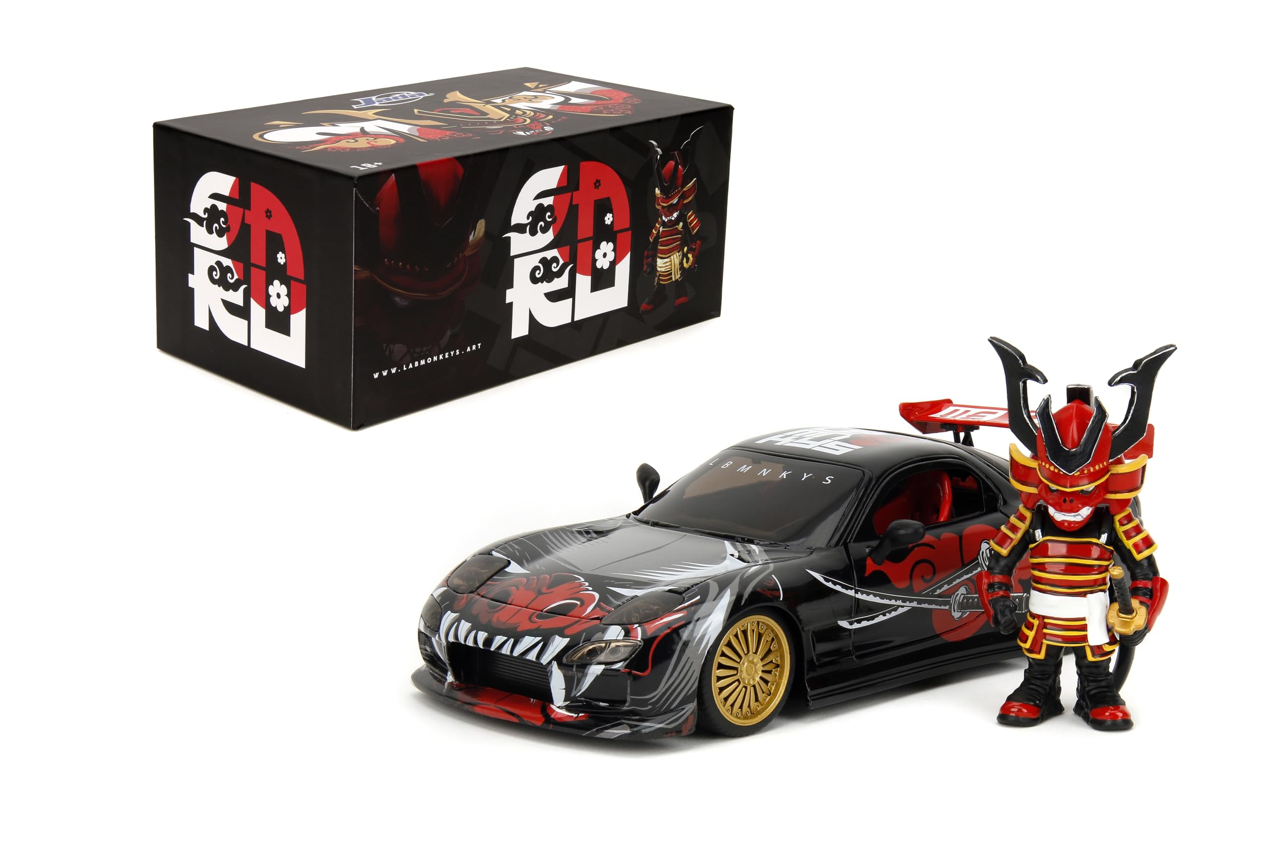 Amazon.com: Jada Toys Lab Monkeys 1993 Mazda RX-7 with Saru Figure