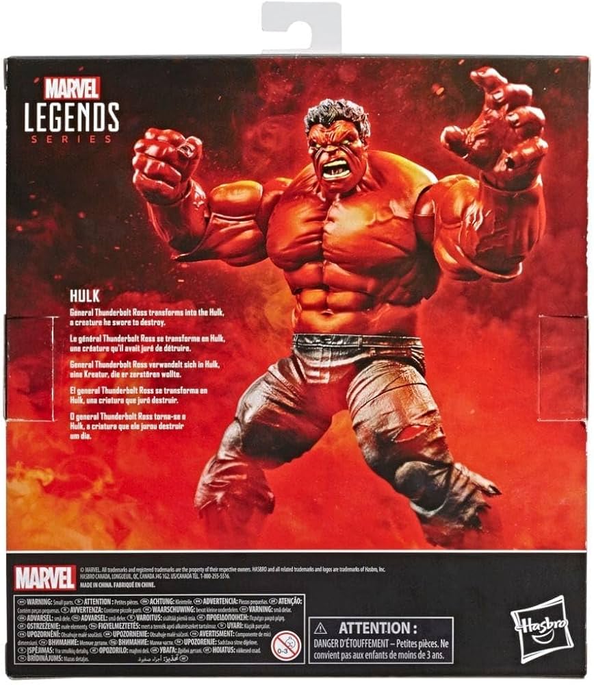 Amazon.com: Marvel Deluxe Legends Red Hulk : Toys & Games