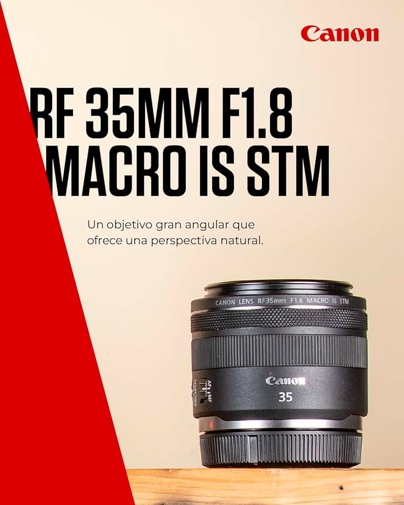 Canon RF Lens 35mm F1.8 MACRO IS STM - Fast Wide-Angle Prime