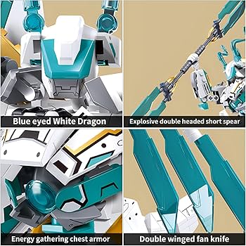 Amazon.com: CSNRHG White Horse Dragon Samurai mech Robot Model