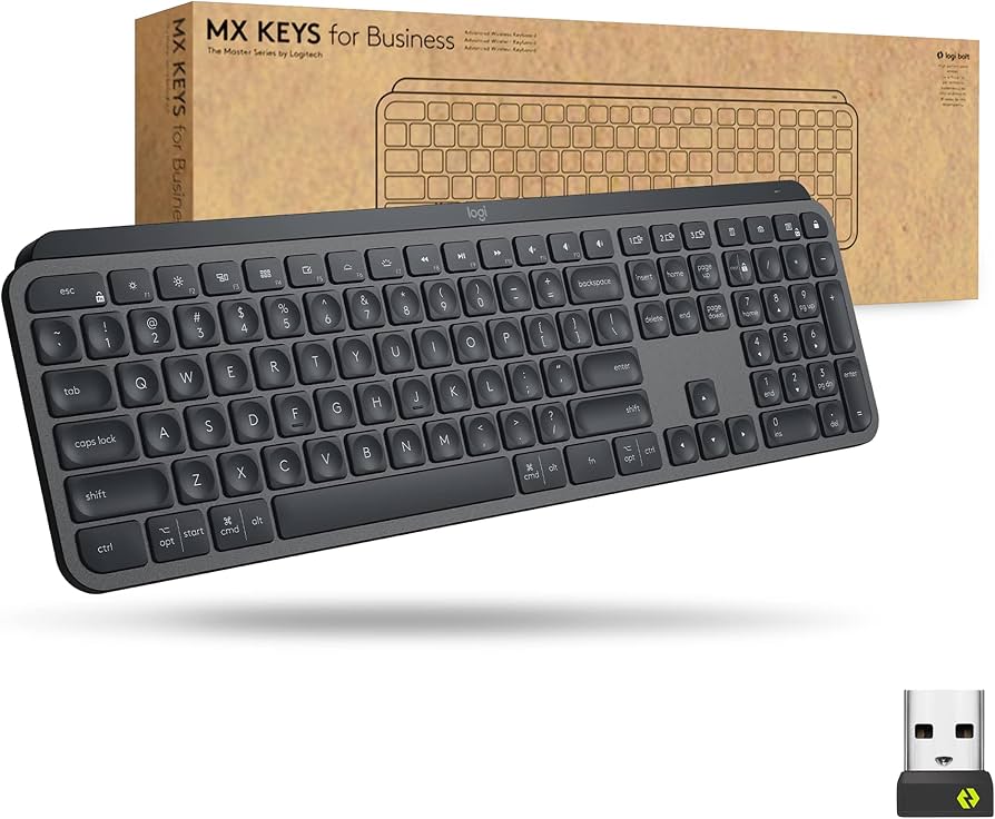Amazon.com: Logitech MX Keys Wireless Illuminated Keyboard for