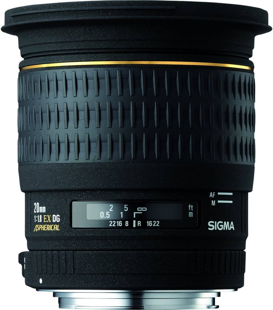 Amazon.com : Sigma 20mm f/1.8 EX DG RF Aspherical Wide Angle Lens