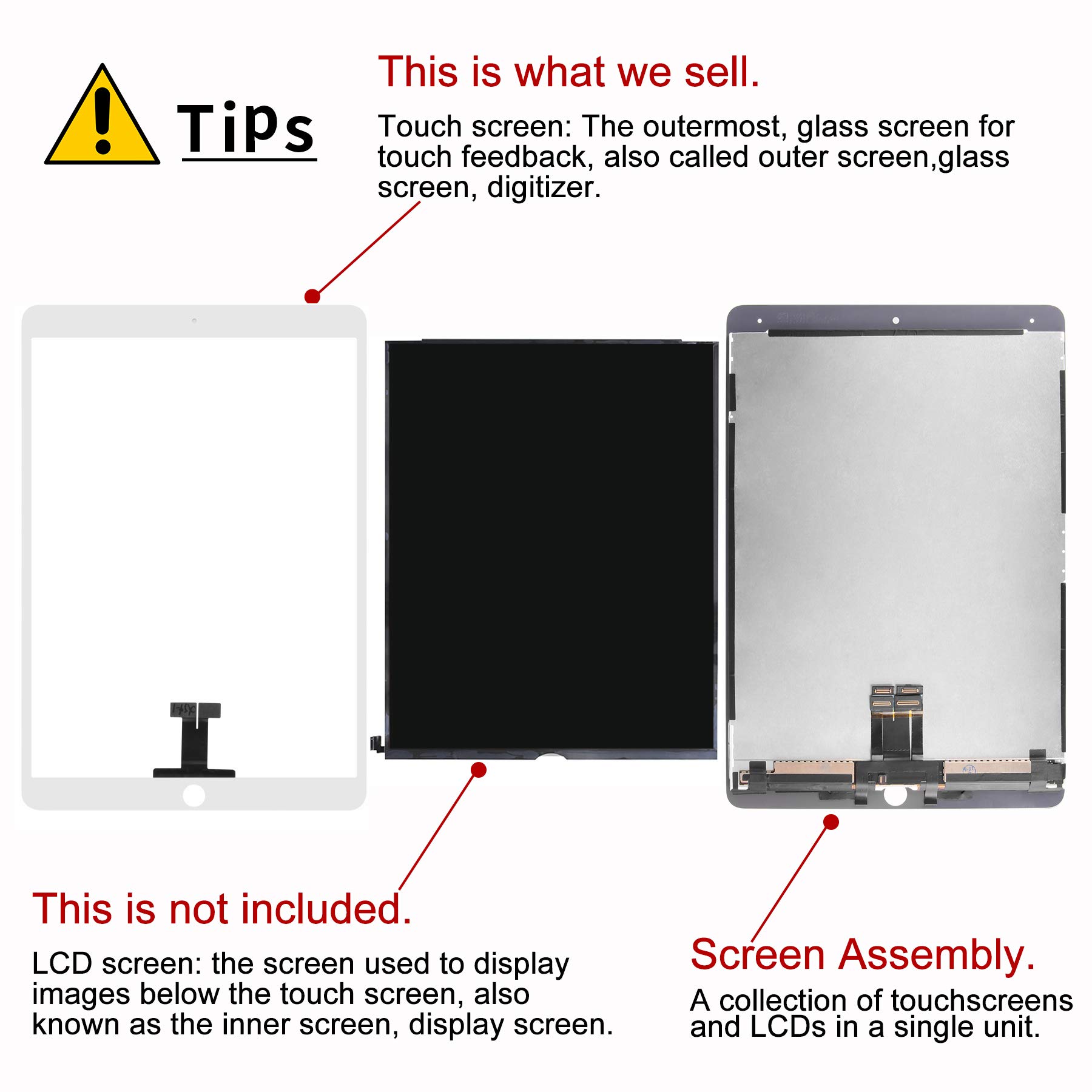 Amazon.co.jp: A-MIND for iPad Pro 10.5 交換修理用タッチパネル