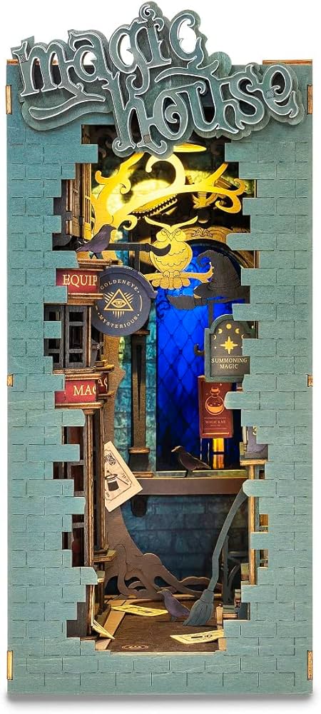 Amazon | つくるんです® 日本語説明書付 3D ウッドパズル ブックヌック